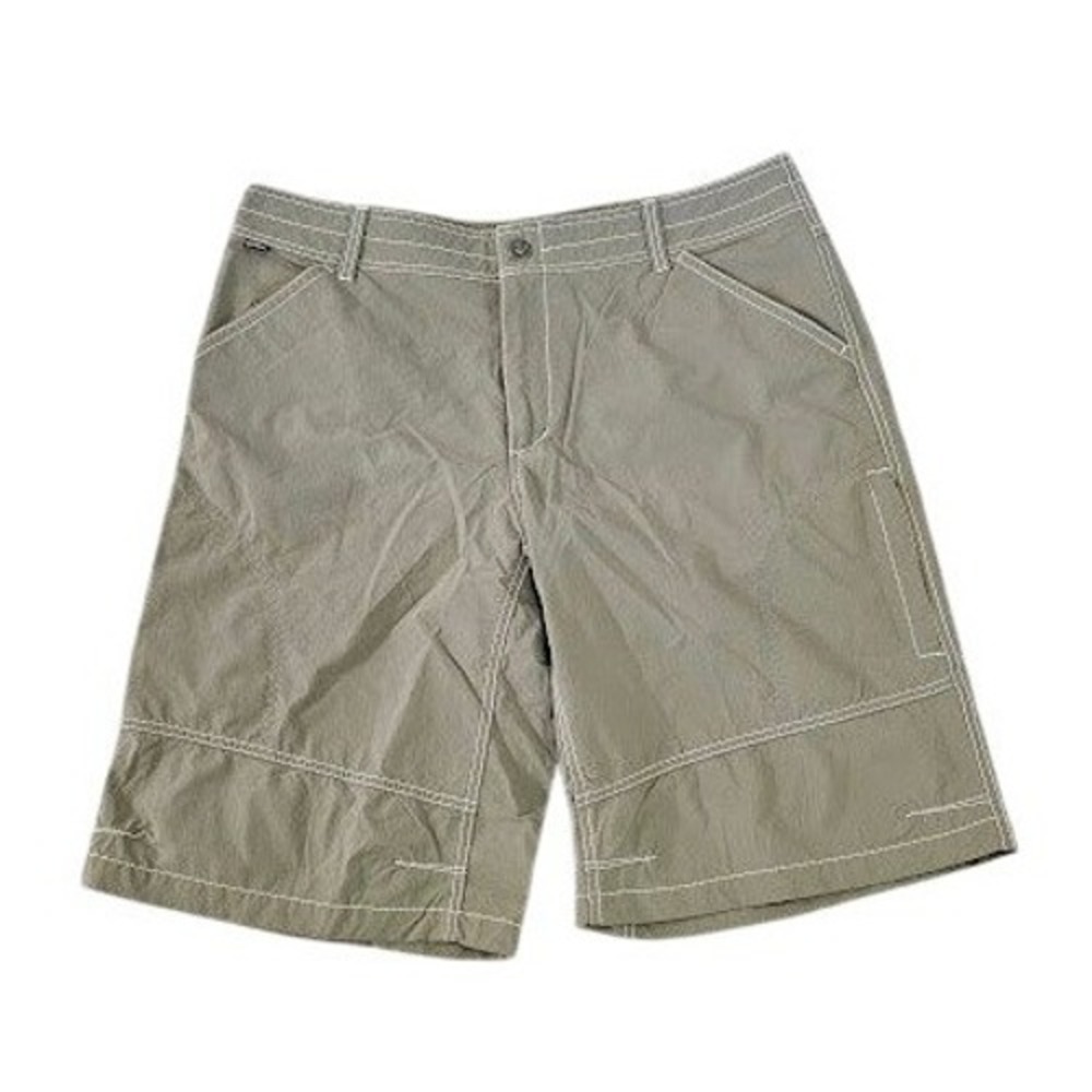 Kuhl Cargo Shorts Men 40 Green Hiking Outdoor Flat Front Gorpcore